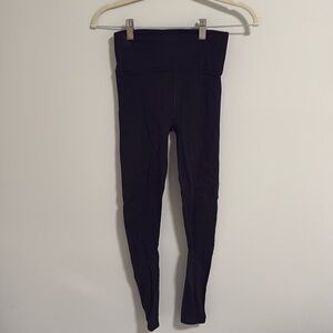 Lululemon black leggings with design cut-out